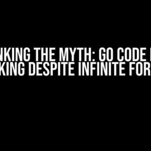 Debunking the Myth: Go Code is Not Blocking Despite Infinite for Loop