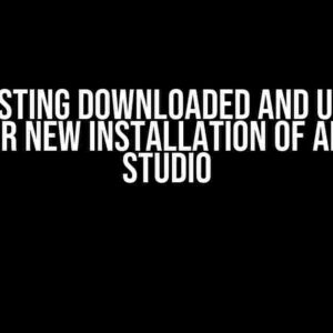 Set Existing Downloaded and Updated SDK for new Installation of Android Studio